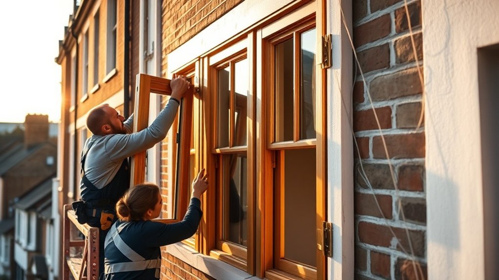 Wooden Window Installation Croydon